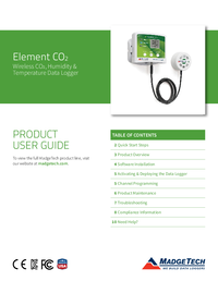 Thumbnail of document Manual - Element CO2 Wireless CO2, Humidity, and Temperature Data Logger